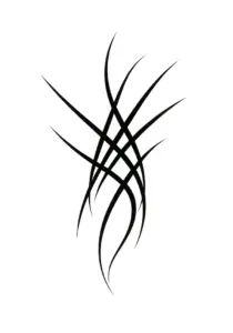 abstrakte-linien-fuer-steissbein-in-schwarz-weiss