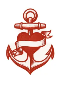 anker-mit-herz-und-banner-rot