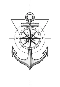 anker-mit-kompass-und-geometrischen-linien