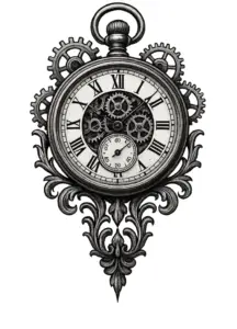 detaillierte-uhr-mit-zahnrädern-und-verzierungen