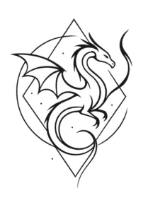 drachen-tattoo-mit-geometrischen-formen-fuer-maenner