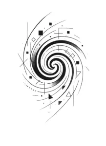 dynamische-spirale-mit-geometrischen-elementen-tattoo