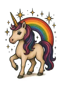 einhorn-mit-regenbogen-und-funkelnden-sternen