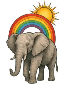 elefant-mit-buntem-regenbogen-und-sonne