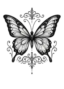 filigraner-schmetterling-mit-ornamenten-tattoo-vorlage