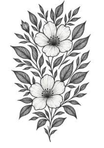 florale-elemente-mit-blueten-und-blaettern-harmonisches-design-oberschenkel