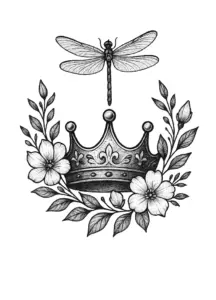 florale-krone-mit-libelle-und-blueten