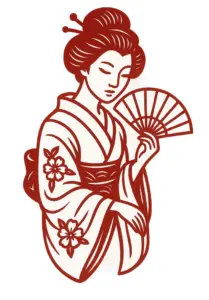 geisha-im-traditionellen-kimono-mit-faechers