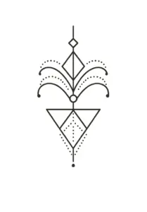 geometrische-formen-symmetrische-tattoo-vorlage