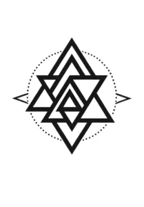 geometrische-tattoo-vorlage-mit-dreiecken