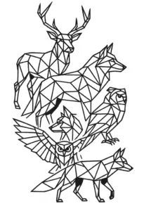 geometrische-tiere-im-polygon-stil-tattoo-vorlage