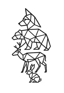 geometrische-tiere-kunstvolle-tattoo-vorlage