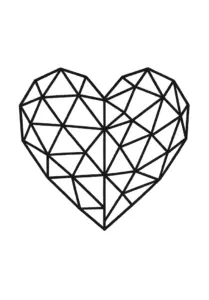 geometrisches-herz-mit-facetten-tattoo-vorlage