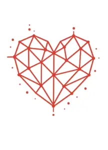geometrisches-herz-mit-linien-und-punkten