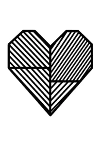 geometrisches-herz-mit-linienmuster-tattoo-vorlage