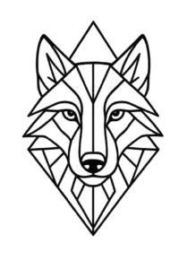 geometrisches-wolfsgesicht-tattoo-vorlage