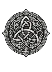 keltischer-knoten-muster-komplex-tattoo-bauch