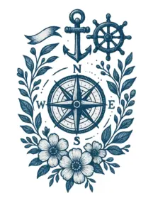 kompass-mit-anker-und-floralen-akzenten