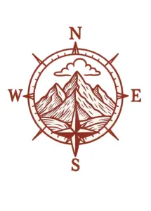kompass-mit-berglandschaft-und-wolke-tattoo