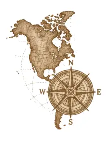kompass-und-nordamerika-tattoo-vorlage