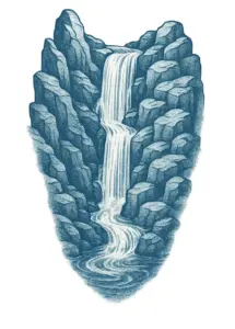 kreative-darstellung-von-wasserfaellen-und-felsen-steissbein