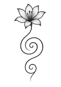 künstlerische-blume-in-einer-spirale