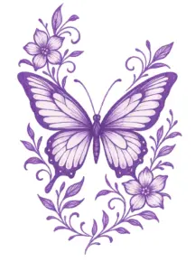 künstlerische-darstellung-eines-schmetterlings-mit-floralen-elementen