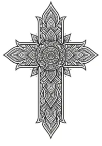 kunstvolles-mandala-kreuz-design-fuer-tattoo