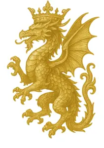 majestatischer-drache-mit-krone-in-gold