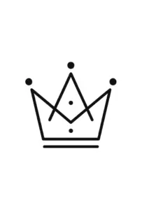 minimalistische-krone-stilisiertes-tattoo-design