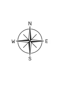 minimalistisches-kompass-design-tattoo-vorlage