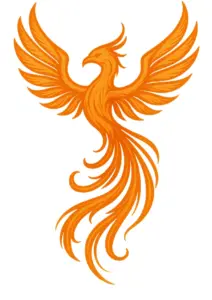 phoenix-tattoo-vorlage-in-orangetoenen