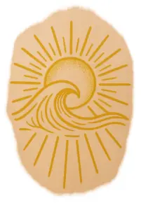 sonne-und-welle-mit-strahlen-tattoovorlage