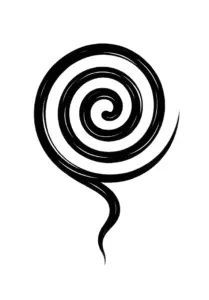 spirale-minimalistisch-schwarz-weiss-tattoo-steissbein