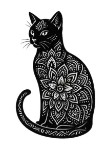 stiliserte-katze-mit-mandala-muster-oberschenkel
