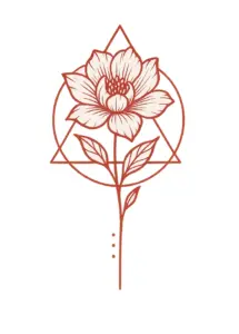 stilisiert-blume-geometrische-formen-fuer-oberarm