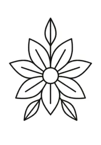 stilisiert-blume-mit-klaren-linien-harmonisches-design