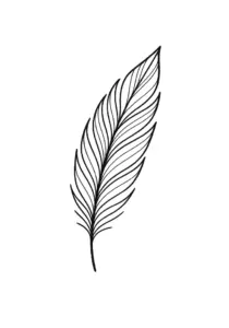 stilisiert-feder-mit-feinen-linien-tattoo-vorlage