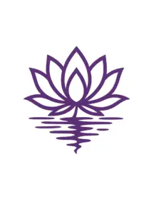 stilisiert-lotusblume-mit-wasserspiegelung-tattoo-vorlage