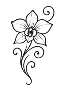 stilisiert-orchidee-elegante-linien-bluetenform