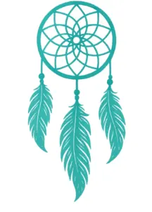 stilisiert-traumfaenger-mit-federn-tattoo