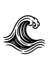 stilisiert-welle-geschwungene-linien-tattoo