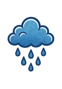 stilisiert-wolke-mit-regentropfen-tattoo-vorlage