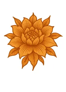 stilisierte-blume-mit-vielen-blaettern-und-details