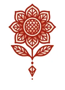 stilisierte-blume-tattoo-vorlage-geometrische-muster