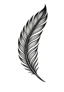 stilisierte-feder-fuer-unterarmtattoo