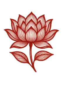 stilisierte-lotusblume-tattoo-vorlage