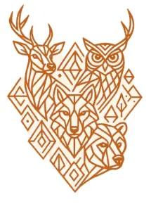 stilisierte-tiere-mit-geometrischen-formen-fuer-brust-tattoo