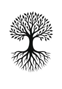 stilisierten-baum-mit-wurzeln-und-aesten-tattoo-vorlage