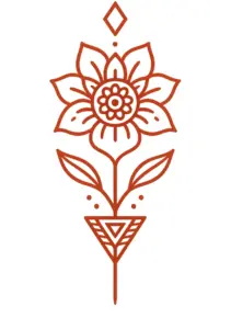 stilisierten-blume-geometrische-muster-tattoovorlage